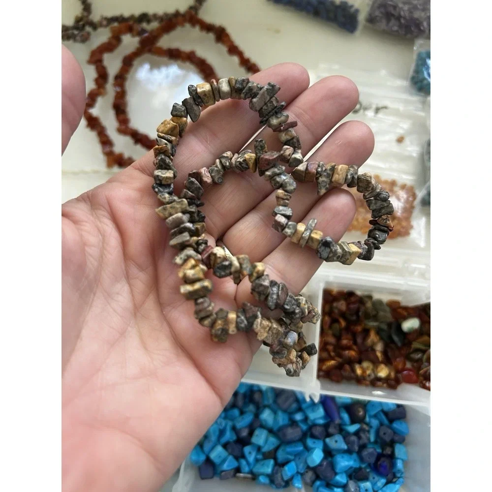 Amber Chip Necklaces Turquoise Mother Of Pearl Coral Jewelry Making Beads Lot